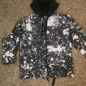 Black and White Splatter Jacket